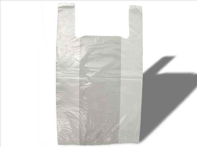 kursiv procedure Vice White Economy T-Shirt Plastic Bag – Donahue Paper Emporium