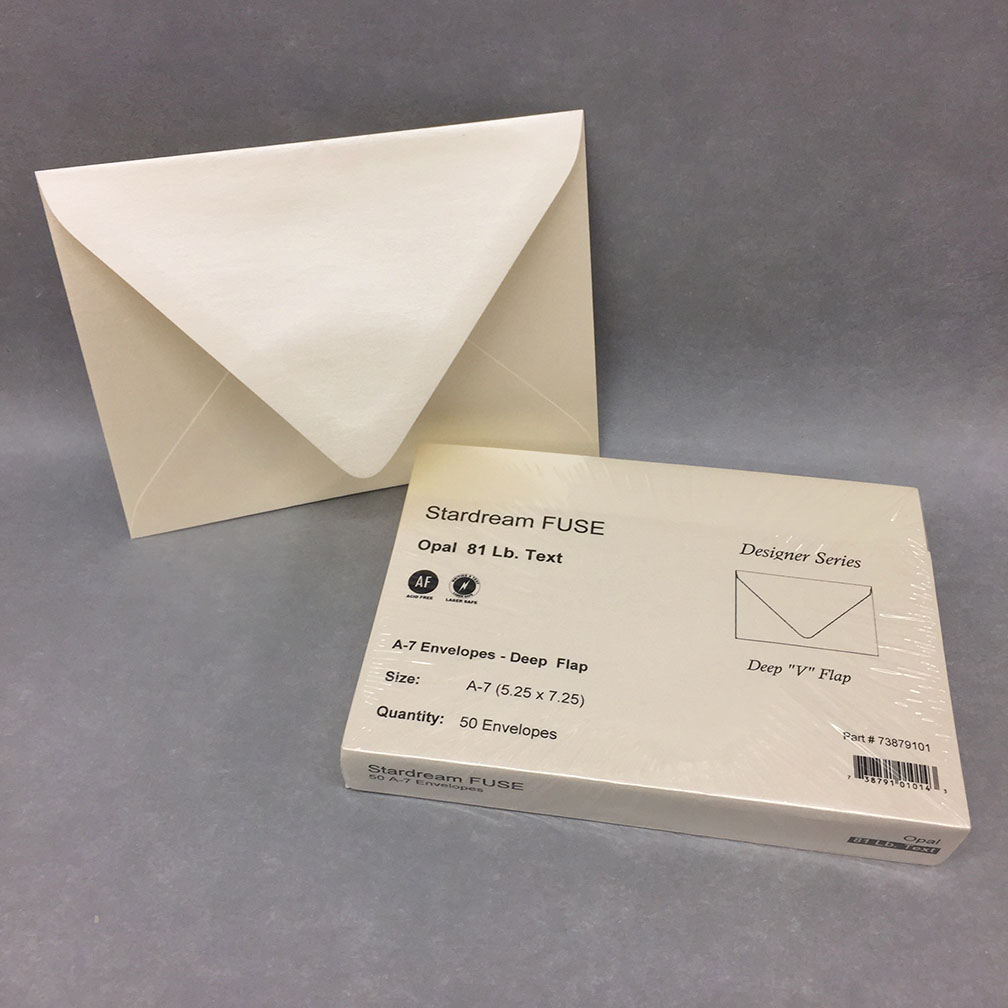 Ivory Metallic 5x7 Envelopes: Stardream Opal, A7, Euro Flap - LCI